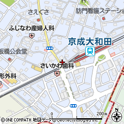 千葉県八千代市大和田306周辺の地図