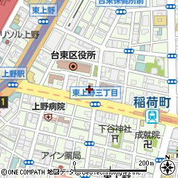 ハローワーク上野周辺の地図
