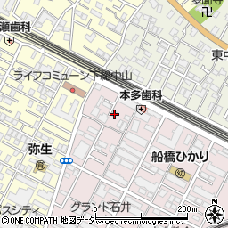 千葉県船橋市二子町534周辺の地図