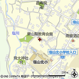 甲州市　塩山北児童センター周辺の地図