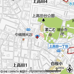 東京都中野区上高田3丁目1-16周辺の地図