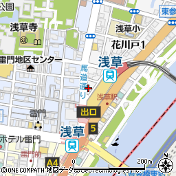 吉野家 浅草駅前店周辺の地図