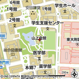 北海道の米と汁 U-gohan 東大正門周辺の地図