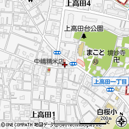 東京都中野区上高田3丁目1-3周辺の地図