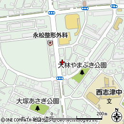 千葉県佐倉市西志津4丁目7周辺の地図