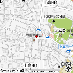 東京都中野区上高田3丁目1-6周辺の地図