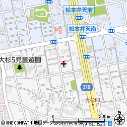 東京都江戸川区大杉5丁目30-3周辺の地図