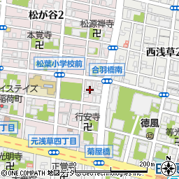東京都台東区松が谷1丁目11-3周辺の地図