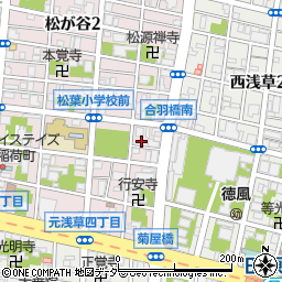 東京都台東区松が谷1丁目11-3周辺の地図