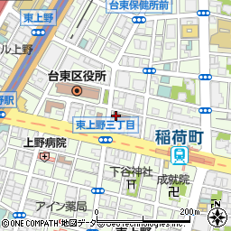 東京消防庁上野消防署周辺の地図