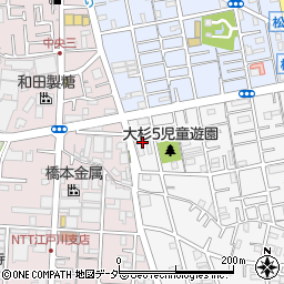 東京都江戸川区大杉5丁目11周辺の地図