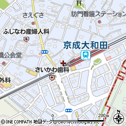 千葉県八千代市大和田306-1周辺の地図