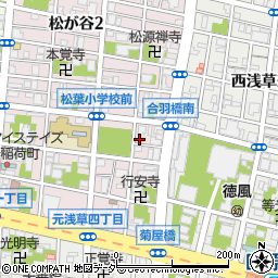 東京都台東区松が谷1丁目11-4周辺の地図