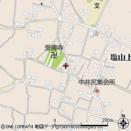 山梨県甲州市塩山上井尻721周辺の地図