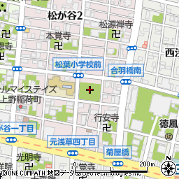 東京都台東区松が谷1丁目12周辺の地図