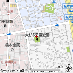 東京都江戸川区大杉5丁目12周辺の地図