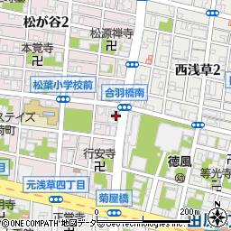 東京都台東区松が谷1丁目11-10周辺の地図