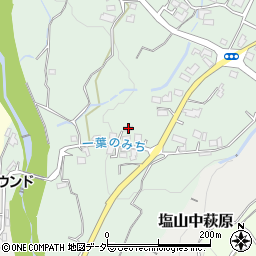 山梨県甲州市塩山下粟生野753-2周辺の地図