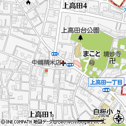 東京都中野区上高田3丁目1-14周辺の地図