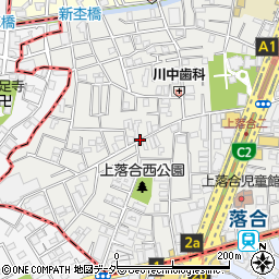 東京都新宿区上落合3丁目周辺の地図