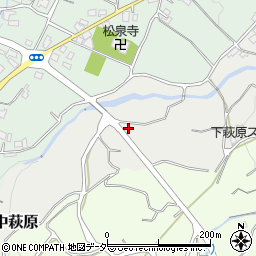 山梨県甲州市塩山中萩原3183周辺の地図