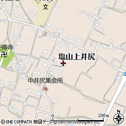 山梨県甲州市塩山上井尻574周辺の地図