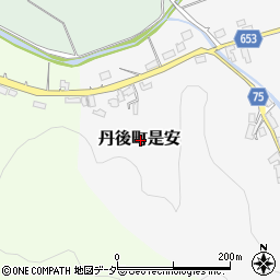 京都府京丹後市丹後町是安周辺の地図