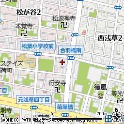 東京都台東区松が谷1丁目11周辺の地図