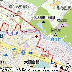フジタ早稲田マンション周辺の地図