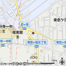 ＪＡ東京むさし　国分寺ファーマーズ・マーケット周辺の地図