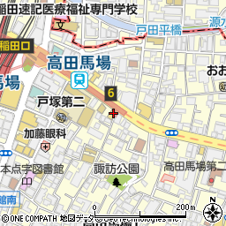 高田馬場カイロプラクティック周辺の地図