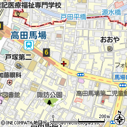 サイゼリヤ 高田馬場東早稲田通り店周辺の地図