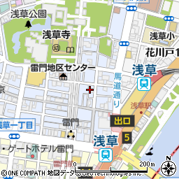 温野菜 浅草店周辺の地図