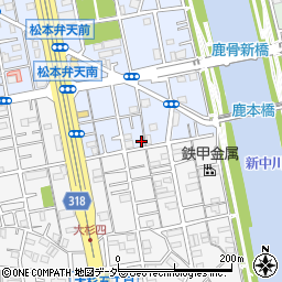 東京都江戸川区松本2丁目4-20周辺の地図