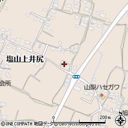 山梨県甲州市塩山上井尻1538周辺の地図