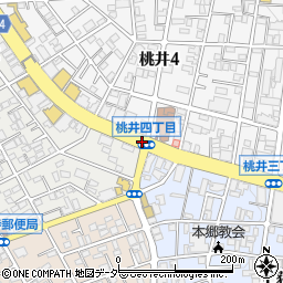 桃井四周辺の地図