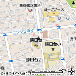 八千代勝田台郵便局周辺の地図
