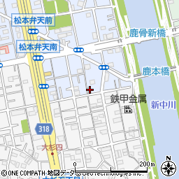 東京都江戸川区松本2丁目5-17周辺の地図