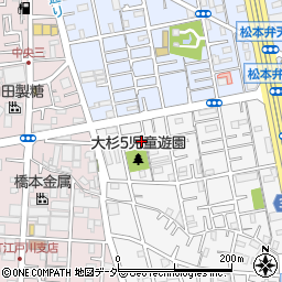東京都江戸川区大杉5丁目12-4周辺の地図