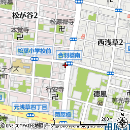 東京都台東区松が谷1丁目11-8周辺の地図