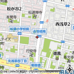 東京都台東区松が谷1丁目11-8周辺の地図