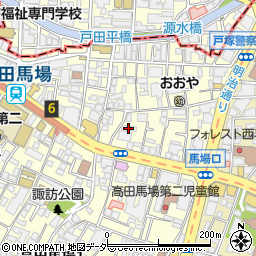 HDケア高田馬場周辺の地図
