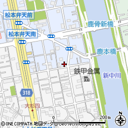 東京都江戸川区松本2丁目5-16周辺の地図