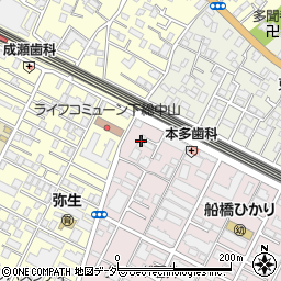 千葉県船橋市二子町535周辺の地図