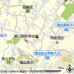 山梨県甲州市塩山千野3395周辺の地図