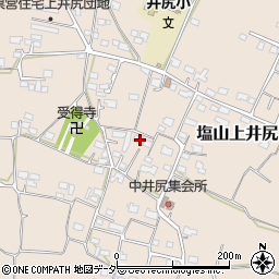 山梨県甲州市塩山上井尻663周辺の地図