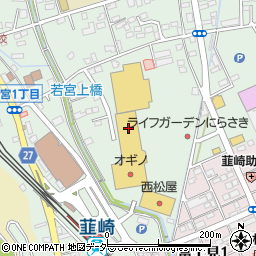 オギノ韮崎駅前店周辺の地図