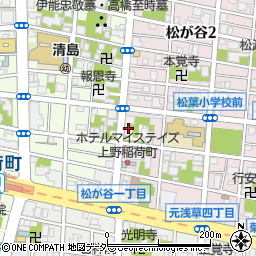 東京都台東区松が谷1丁目14-7周辺の地図