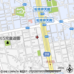 東京都江戸川区大杉5丁目30-17周辺の地図