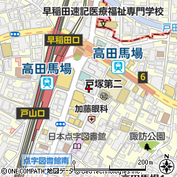 鳥貴族 高田馬場店周辺の地図